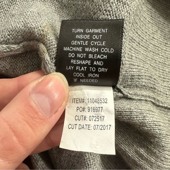 Torrid Grey High Neck Cold Shoulder Knit Sweater Dress NWT Size 1X Flawed - Picture 12 of 16